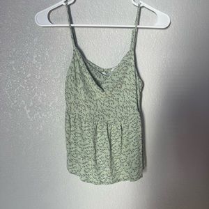 American eagle flowy spaghetti strapped tank top